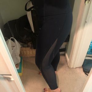 Mesh lululemon leggings in nocturnal teal
